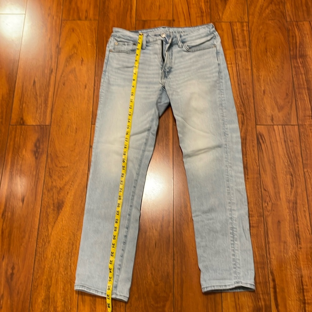 American eagle light wash jeans 30x30 slim air flex